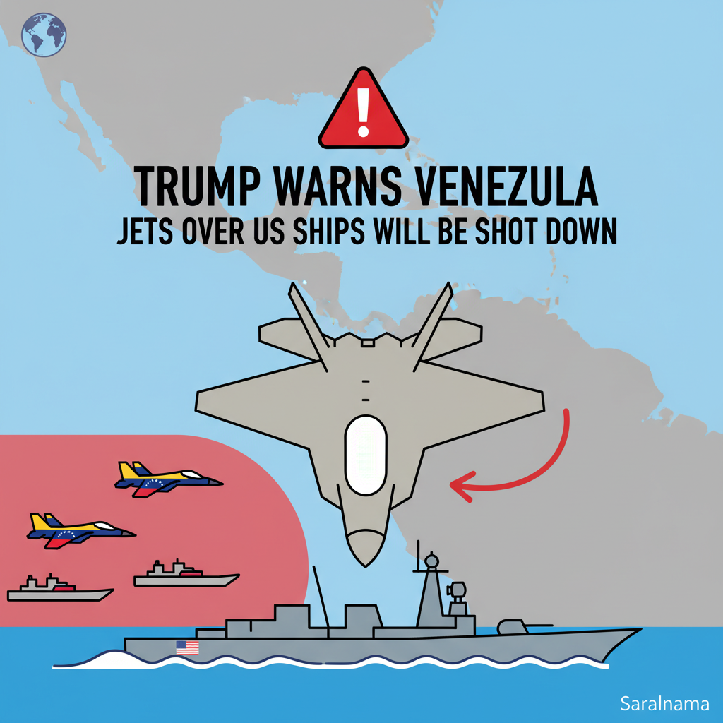 Trump Warns Venezuela: Jets Over US Ships Will Be Shot Down
