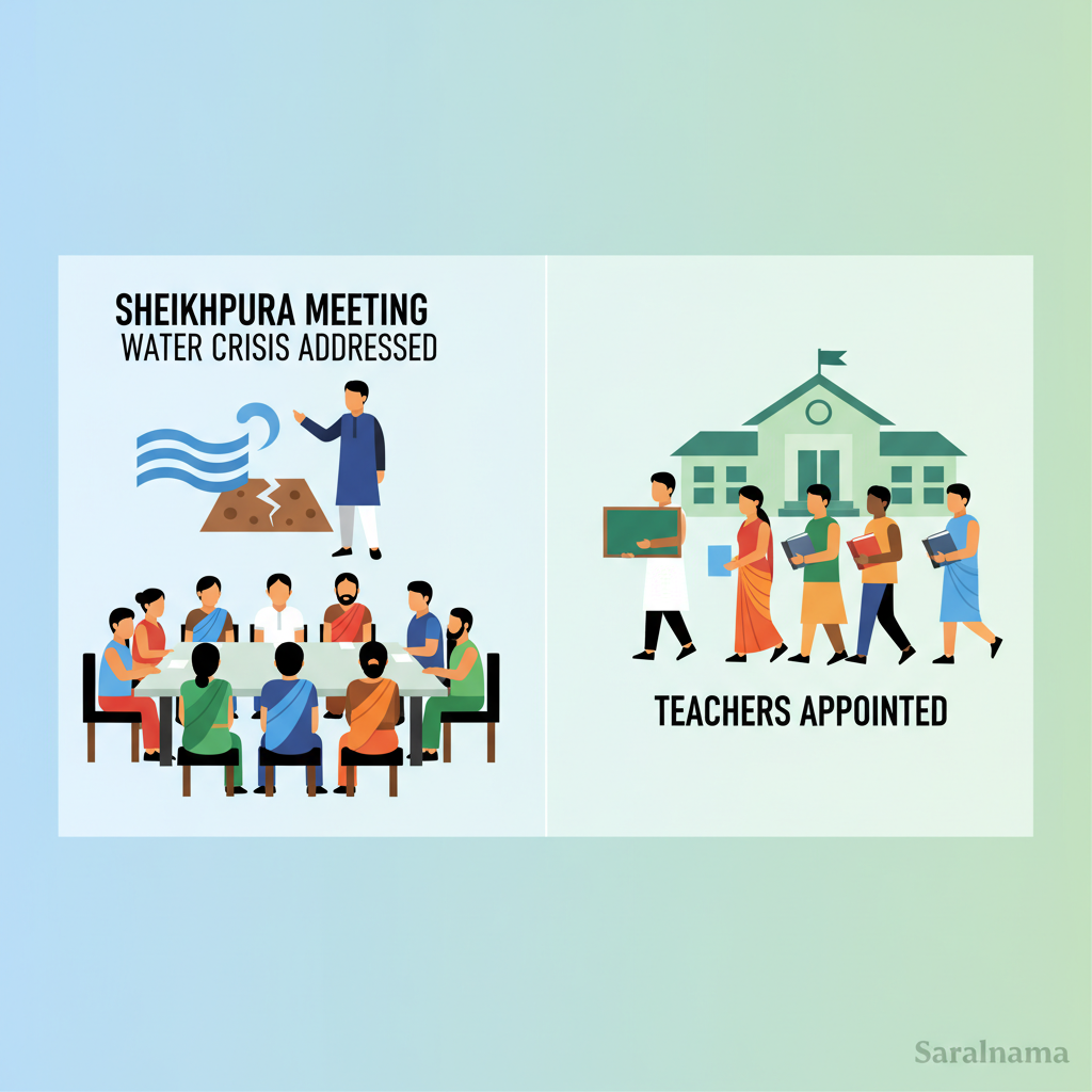 Sheikhpura Meeting Addresses Water Crisis, Teachers Appointed