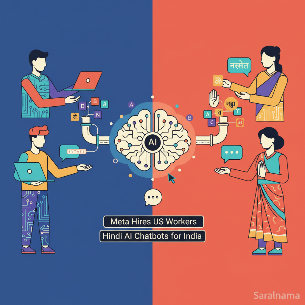 Meta Hires US Workers to Create Hindi AI Chatbots for India