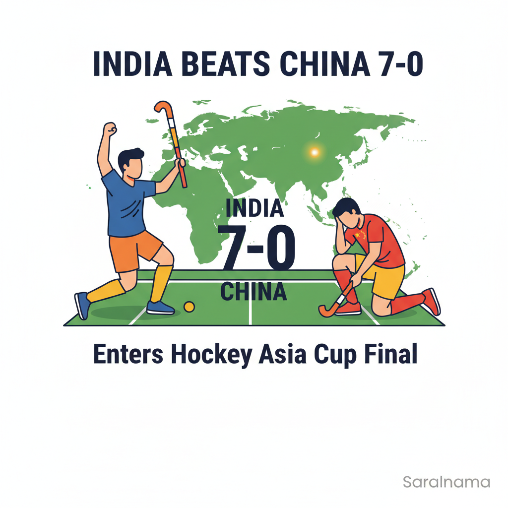 India Beats China 7-0, Enters Hockey Asia Cup Final