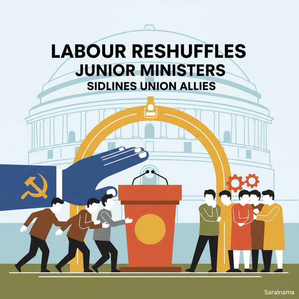 Labour Reshuffles Junior Ministers, Sidelines Union Allies