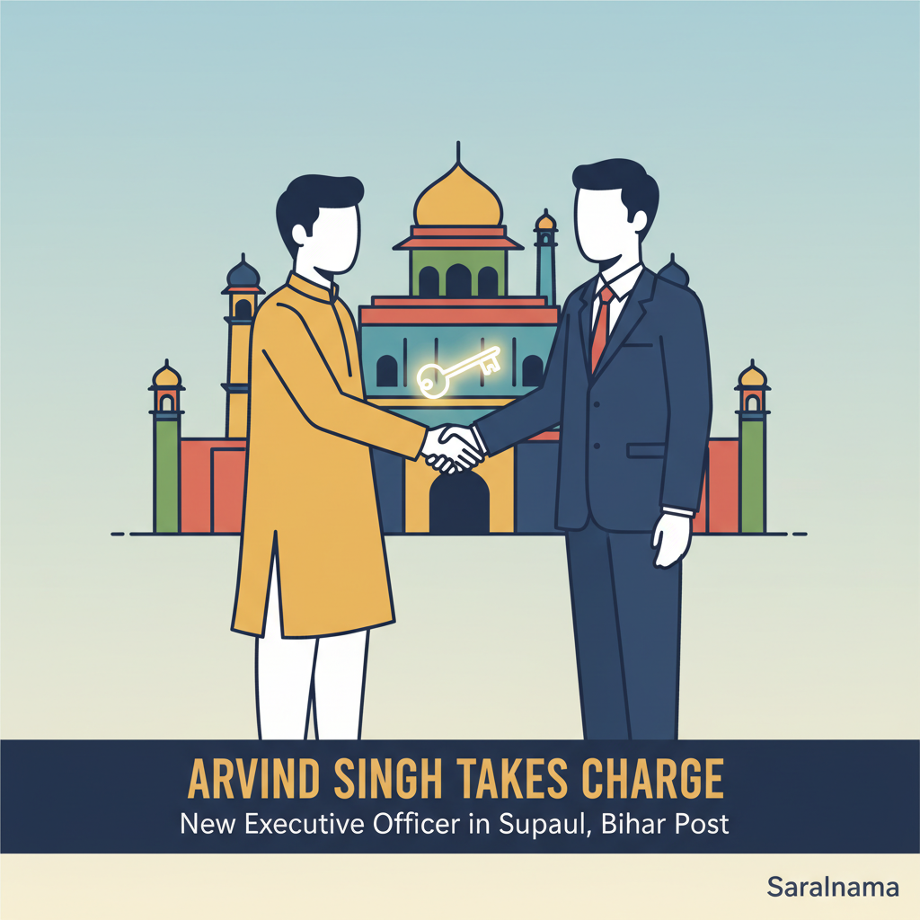 Arvind Singh Takes Charge as New Executive Officer in Supaul
