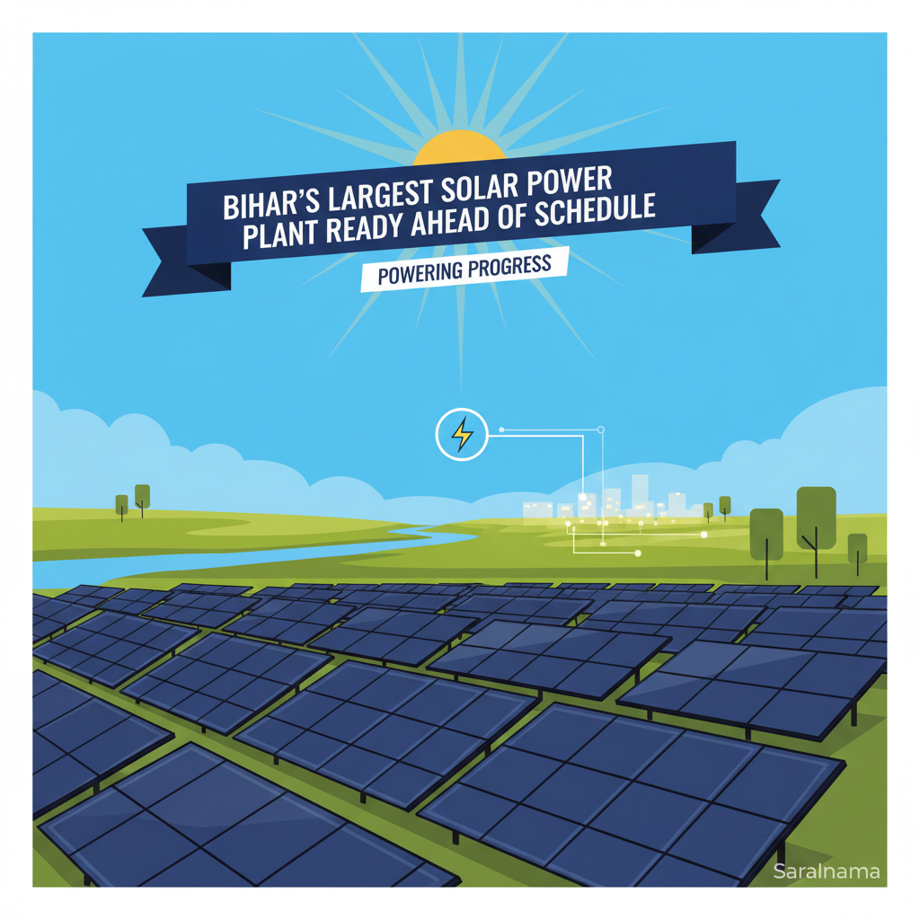 Bihar's Largest Solar Power Plant Ready Ahead of Schedule