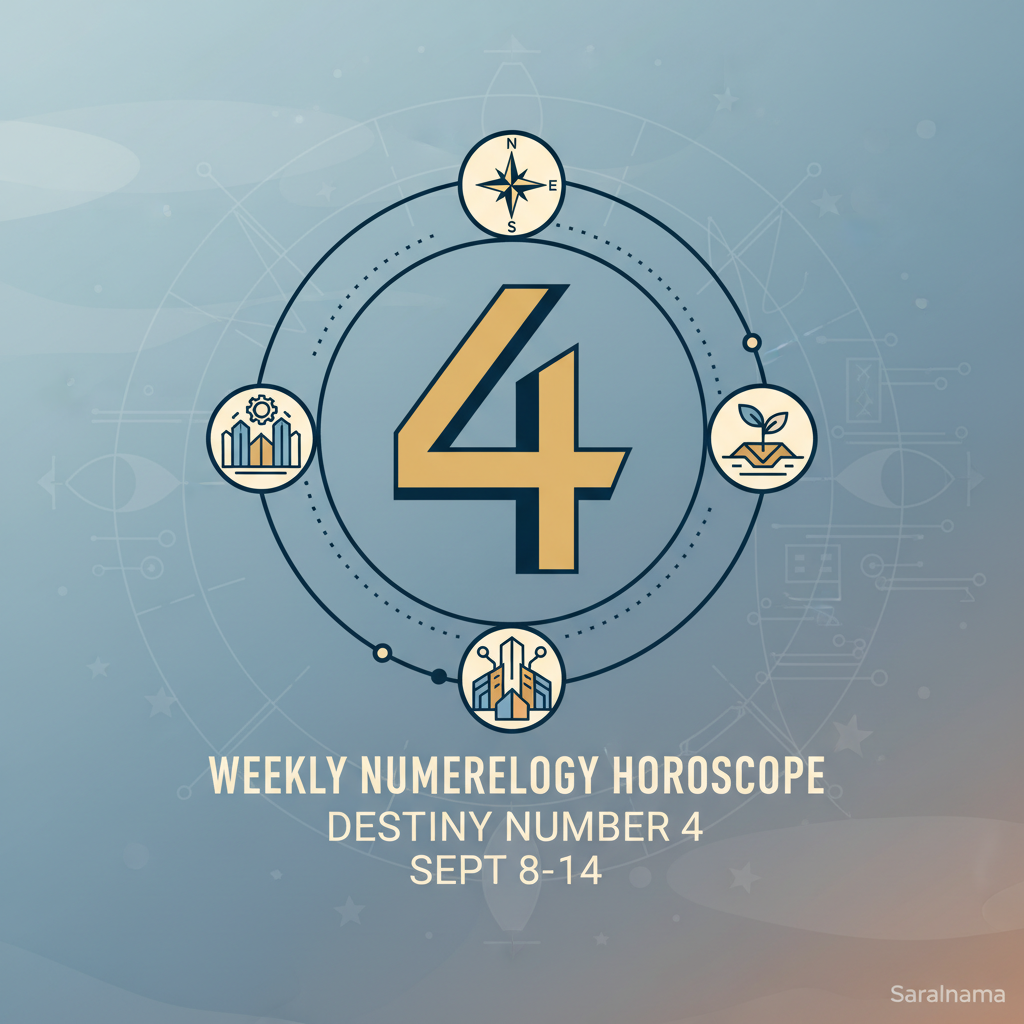 Weekly Numerology Horoscope for Destiny Number 4: Sept 8-14