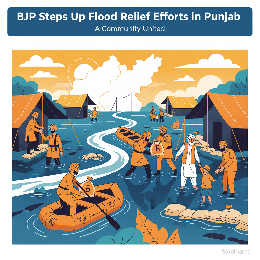BJP Steps Up Flood Relief Efforts in Punjab