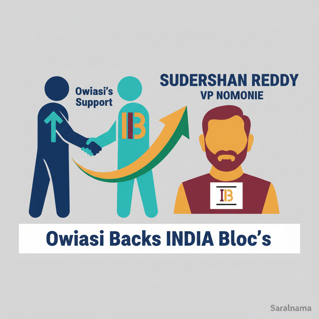 Owaisi Backs INDIA Bloc's VP Nominee Sudershan Reddy