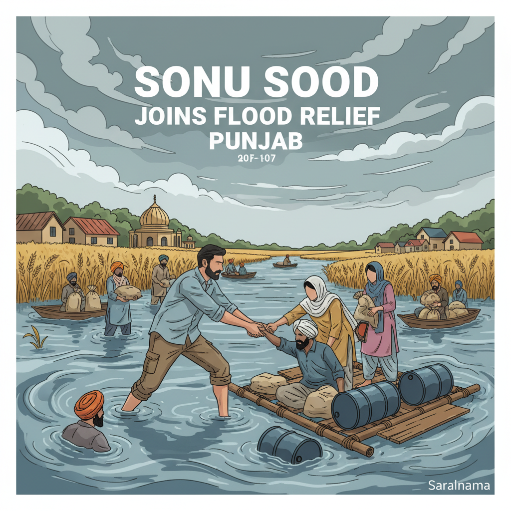 Sonu Sood Joins Flood Relief Efforts in Punjab