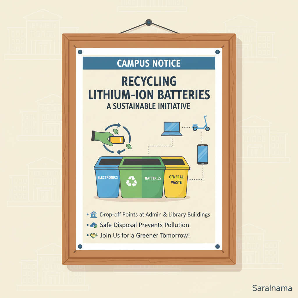 Recycling Lithium-Ion Batteries: A Campus Notice
