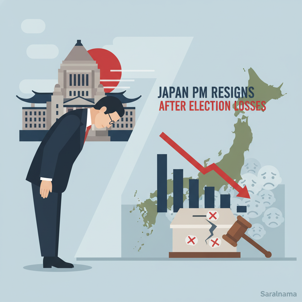 Japan PM Resigns After Election Losses
