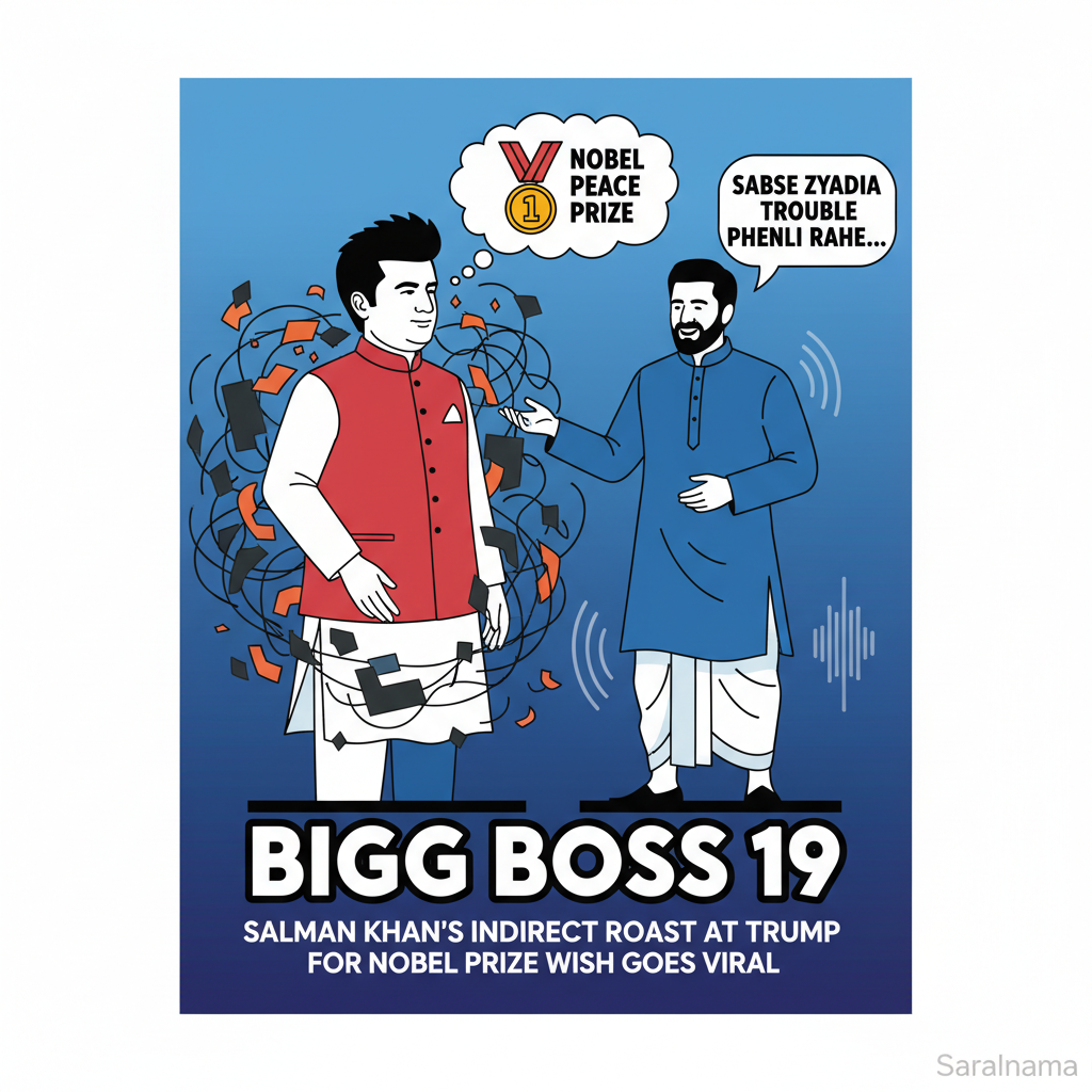 Bigg Boss 19: Salman Khans Indirect Roast At Trump For Nobel Prize Wish Goes Viral; Actor Says Sabse Zyada Trouble Phaila Rahe...