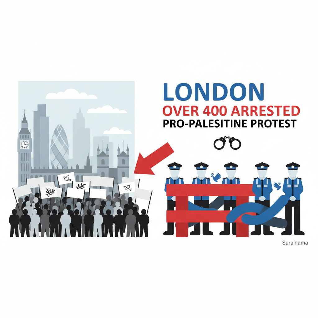 Over 400 Arrested at Pro-Palestine Protest in London