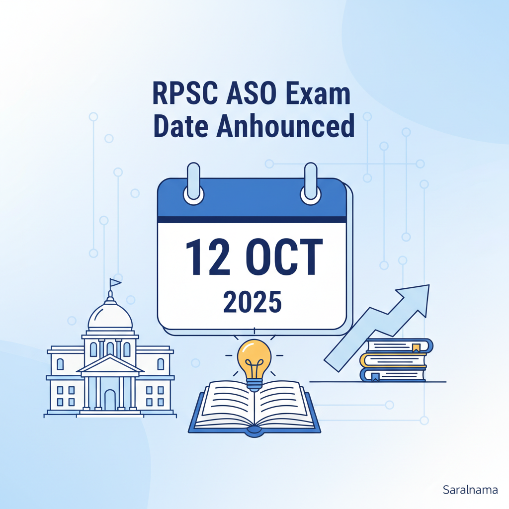 RPSC ASO Exam Date Announced for 12 Oct 2025