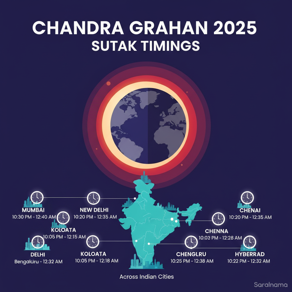 Chandra Grahan 2025: Sutak Timings Across Indian Cities