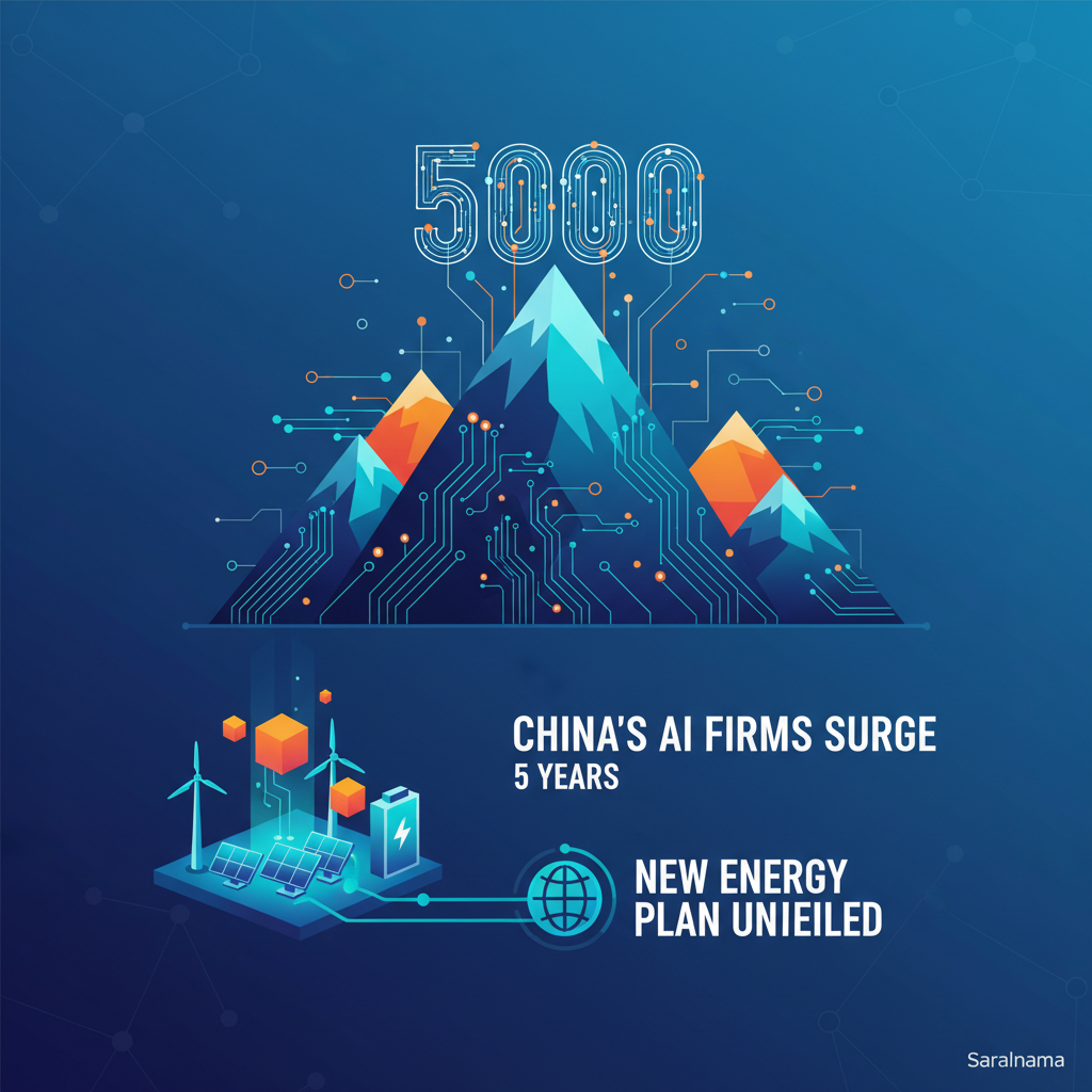 China's AI Firms Surge to 5000 in 5 Years, New Energy Plan Unveiled