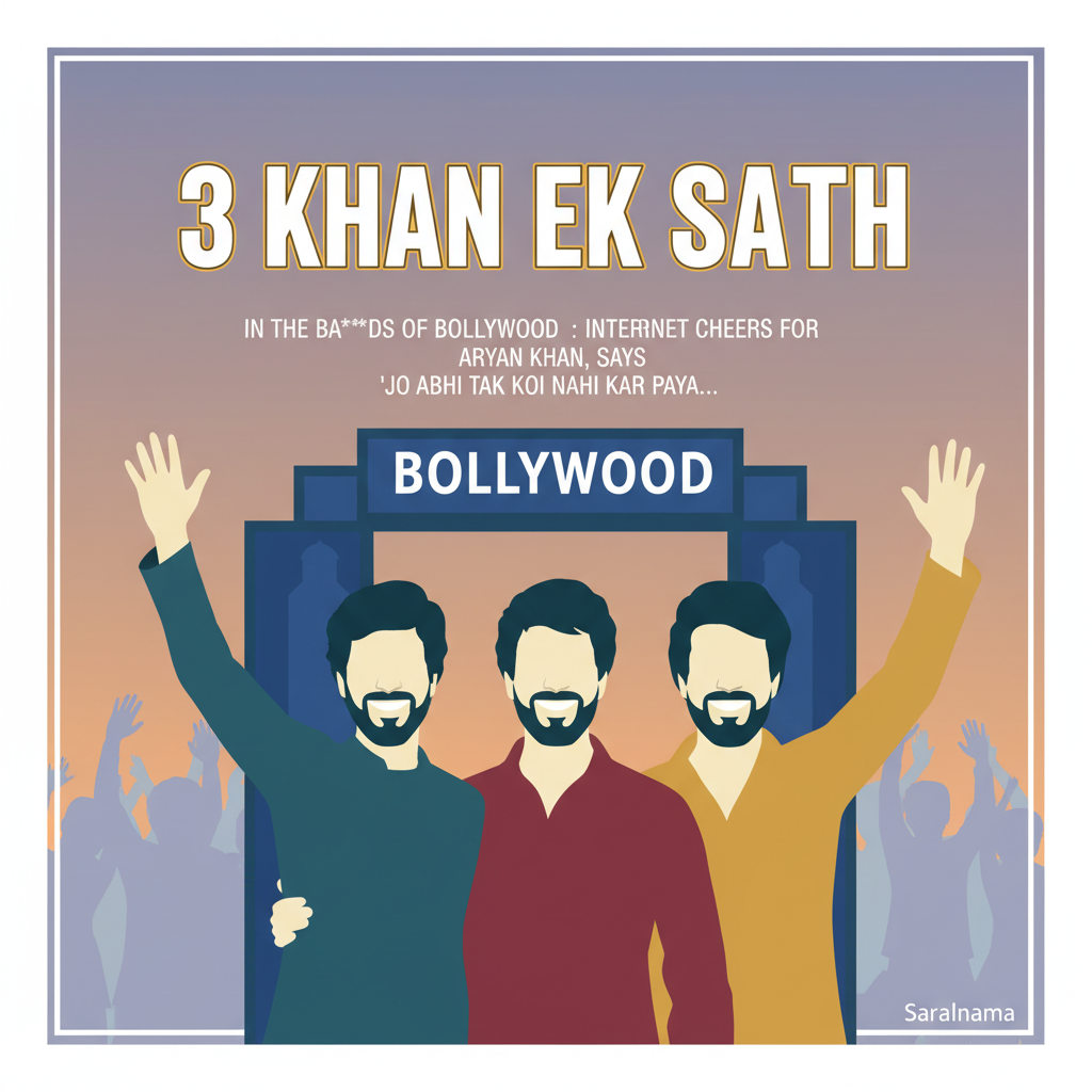 "3 Khan Ek Saath" In The Ba***ds Of Bollywood: Internet Cheers For Aryan Khan, Says "Jo Abhi Tak Koi Nahi Kar Paya..."