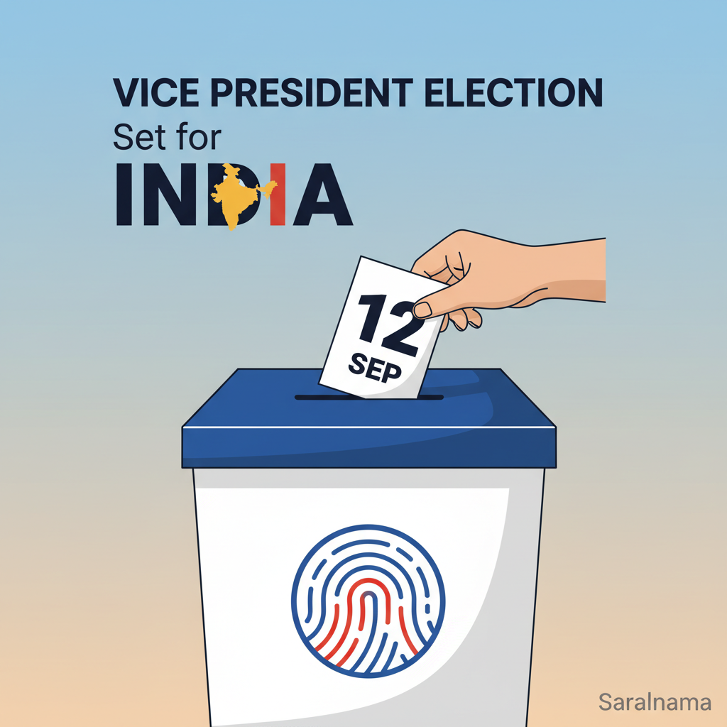 Vice President Election Set for 12 Sep in India