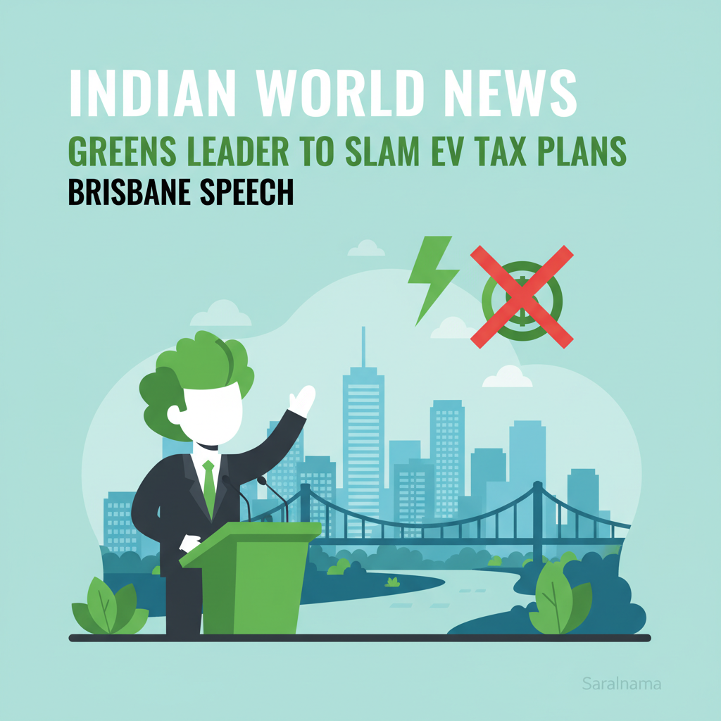 Greens Leader to Slam EV Tax Plans in Brisbane Speech