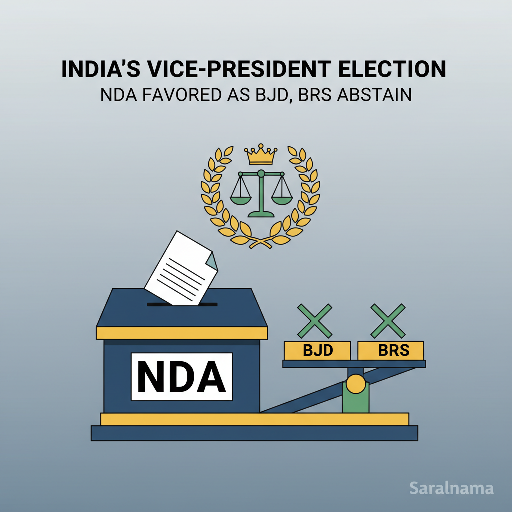 NDA Favored in Vice-President Election as BJD, BRS Abstain