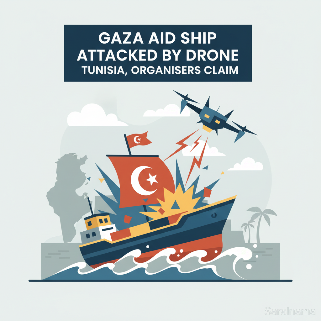 Gaza Aid Ship Attacked by Drone in Tunisia, Organisers Claim