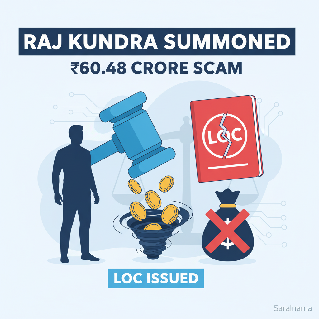 Raj Kundra Summoned in ₹60.48 Crore Scam, LOC Issued
