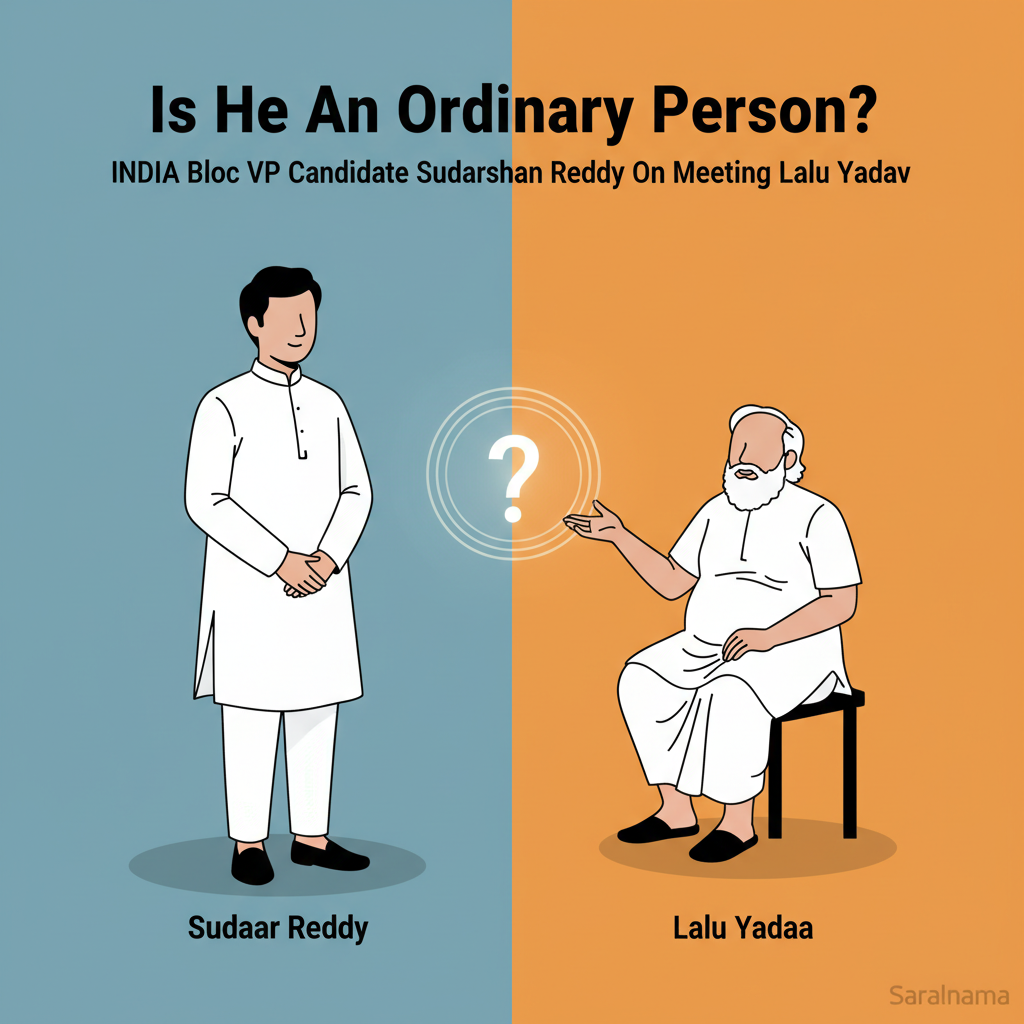 &#x27;Is He An Ordinary Person?&#x27;: INDIA Bloc VP Candidate Sudarshan Reddy On Meeting Lalu Yadav