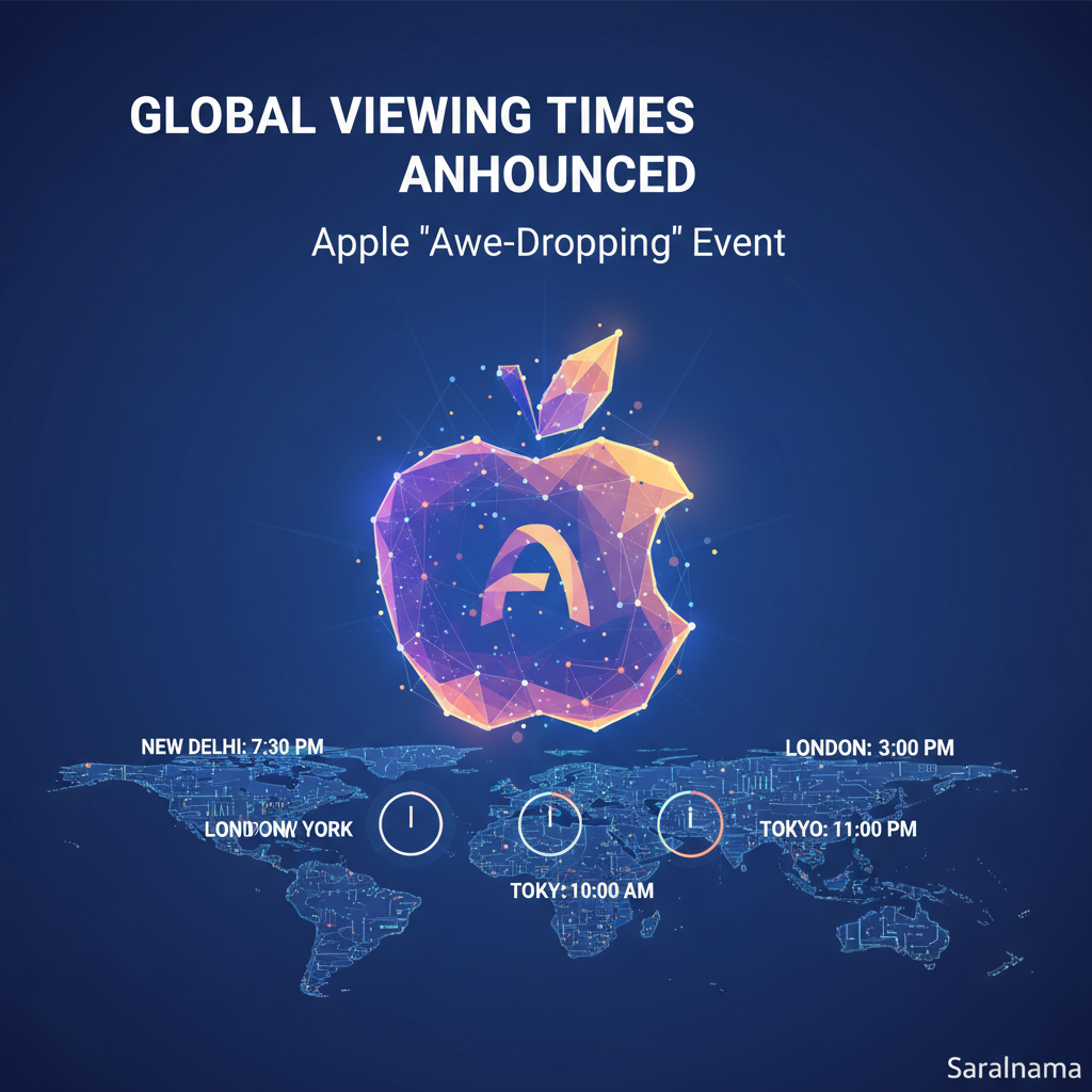 Apple 'Awe-Dropping' Event: Global Viewing Times Announced