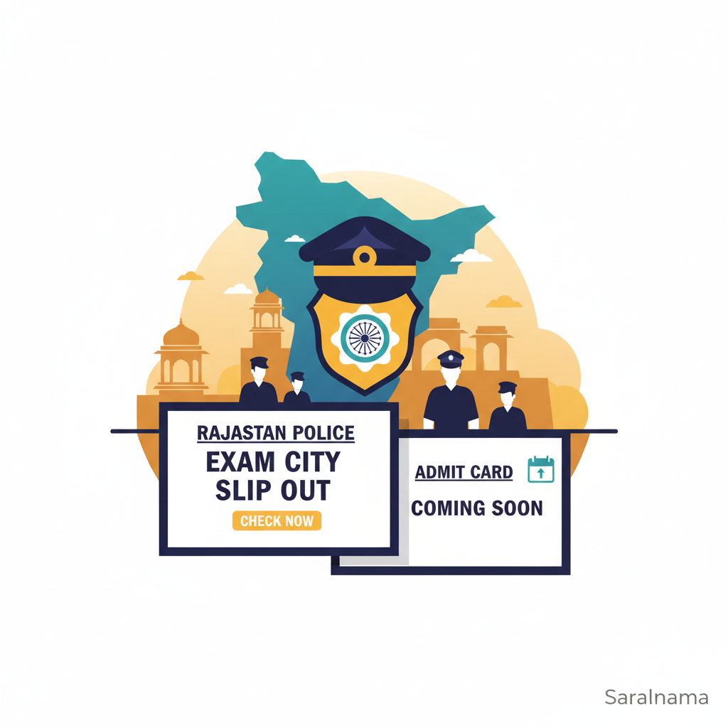 Rajasthan Police Exam City Slip Out, Admit Card Coming Soon