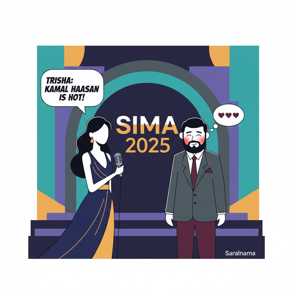 Trisha Calls Kamal Haasan 'Hot' at SIIMA 2025, He Blushes