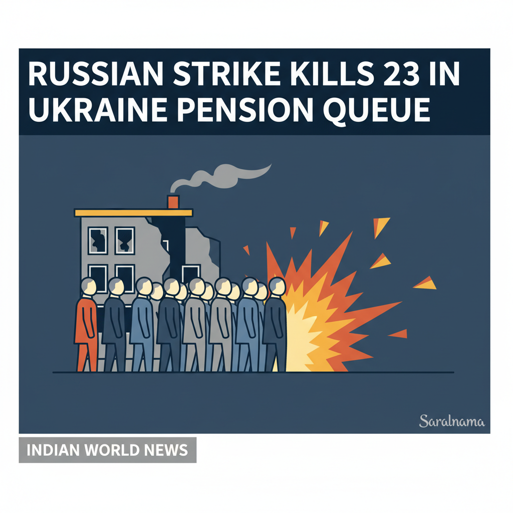 Russian Strike Kills 23 in Ukraine Pension Queue