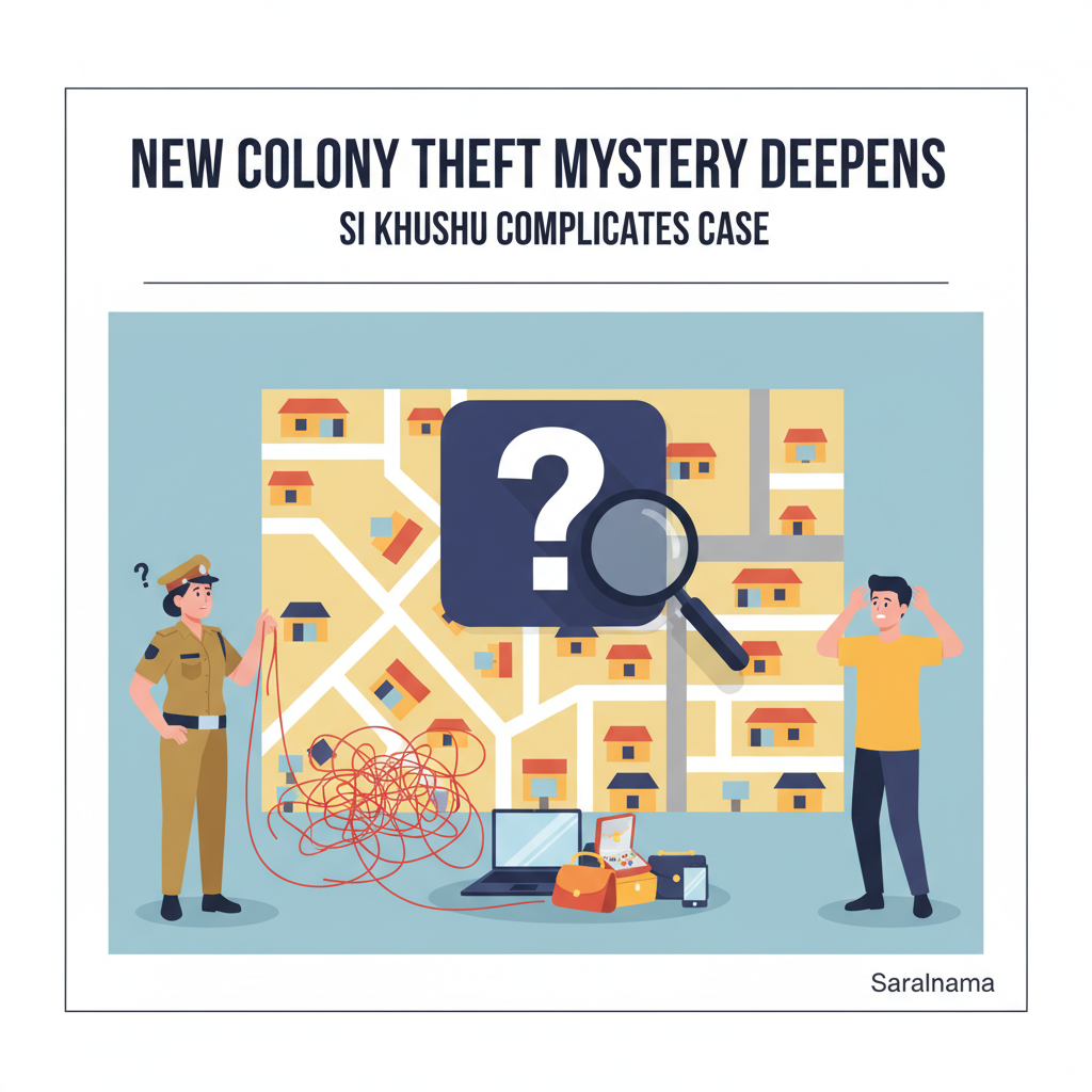 New Colony Theft Mystery Deepens, SI Khushbu Complicates Case