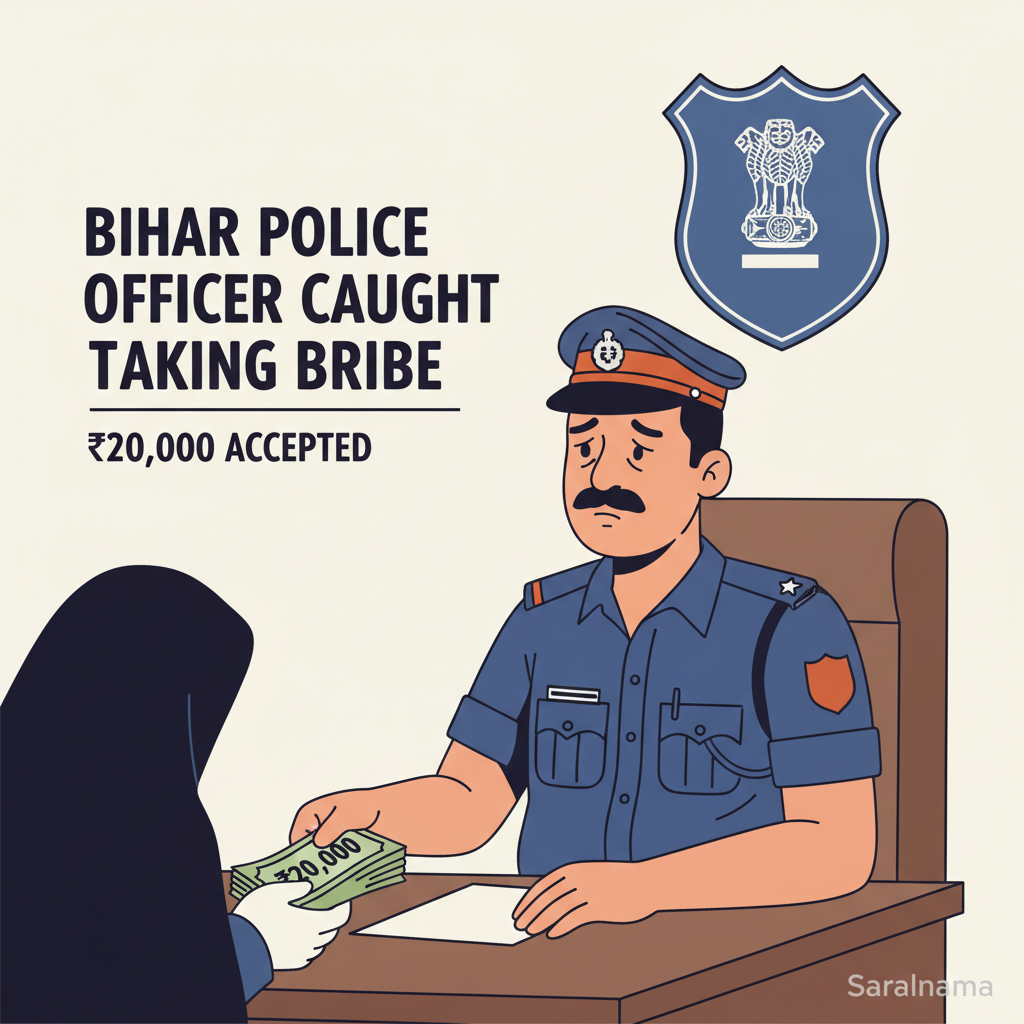 Bihar Police Officer Caught Taking ₹20,000 Bribe