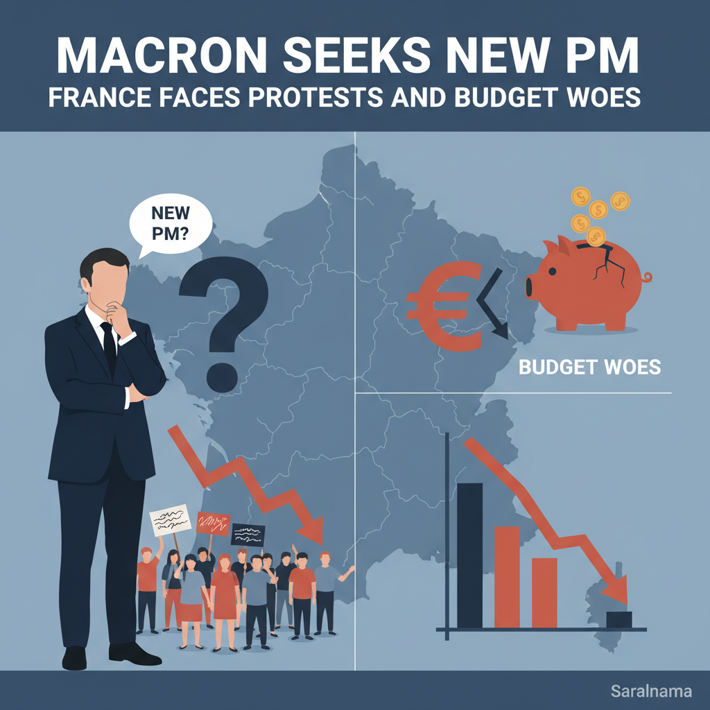 Macron Seeks New PM as France Faces Protests and Budget Woes