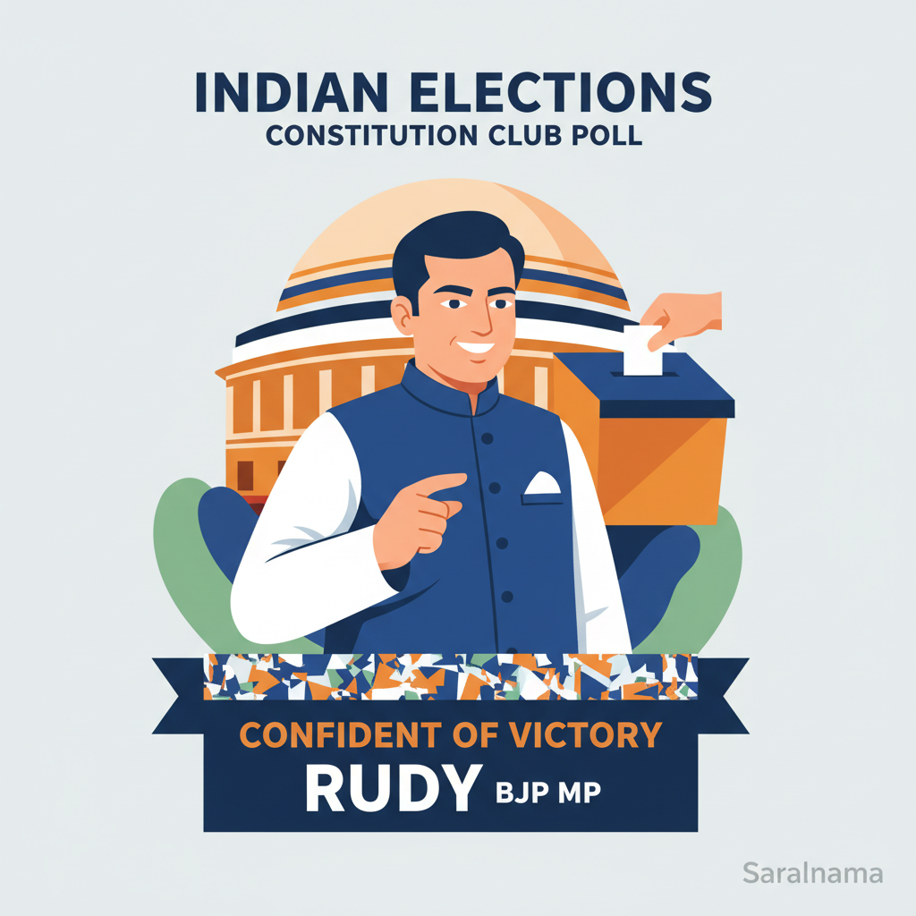 BJP MP Rudy Confident of Victory in Constitution Club Poll