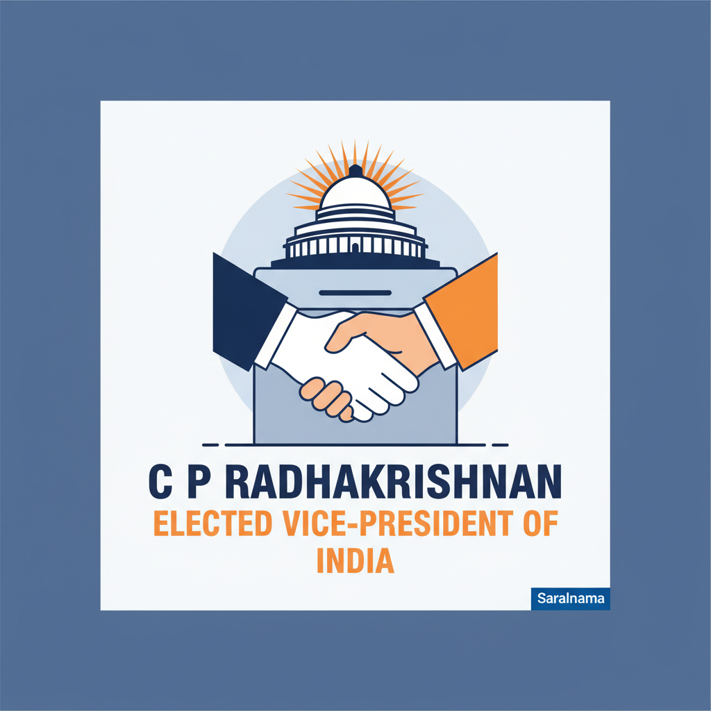C P Radhakrishnan Elected Vice-President of India