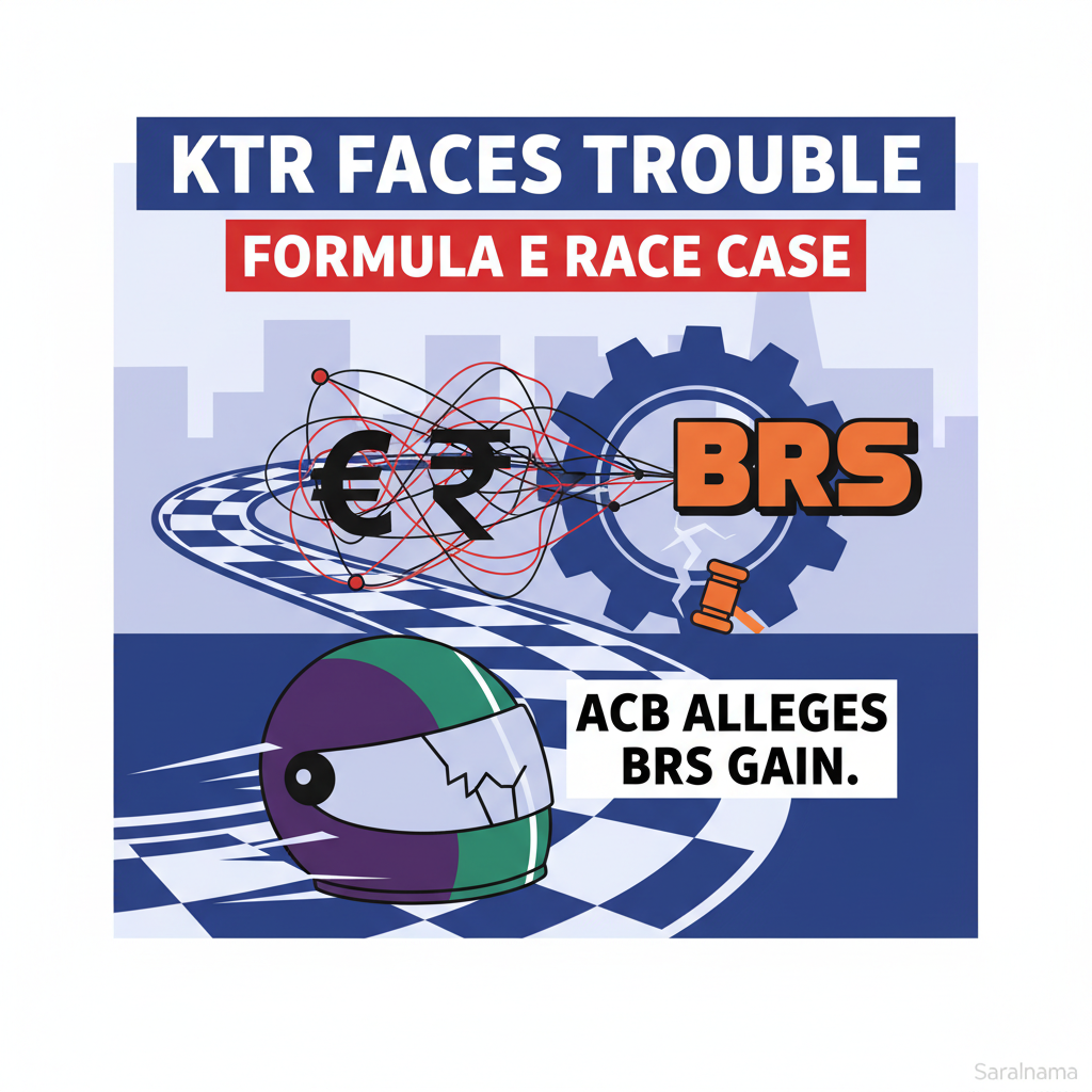 KTR Faces Trouble in Formula E Race Case: ACB Alleges BRS Gain