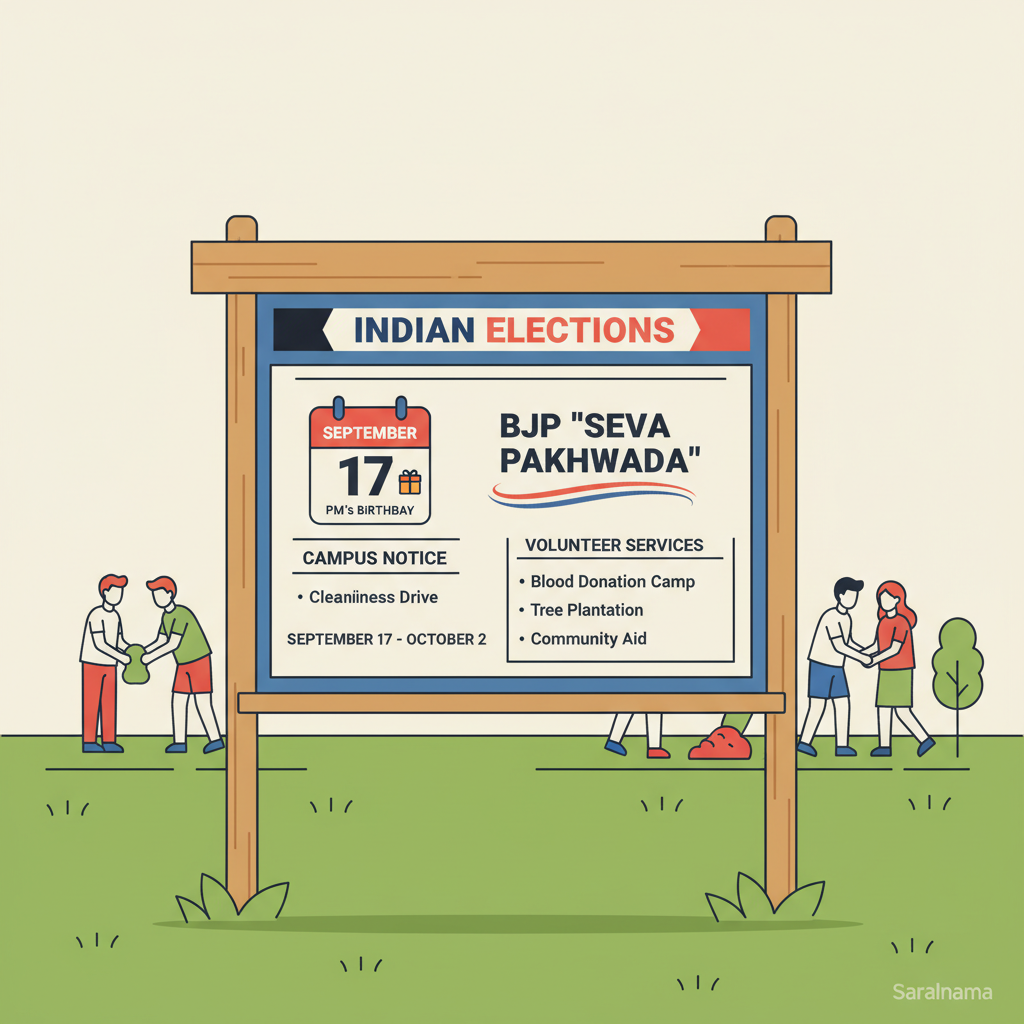 PM Modi's Birthday: BJP's 'Seva Pakhwada' Campus Notice