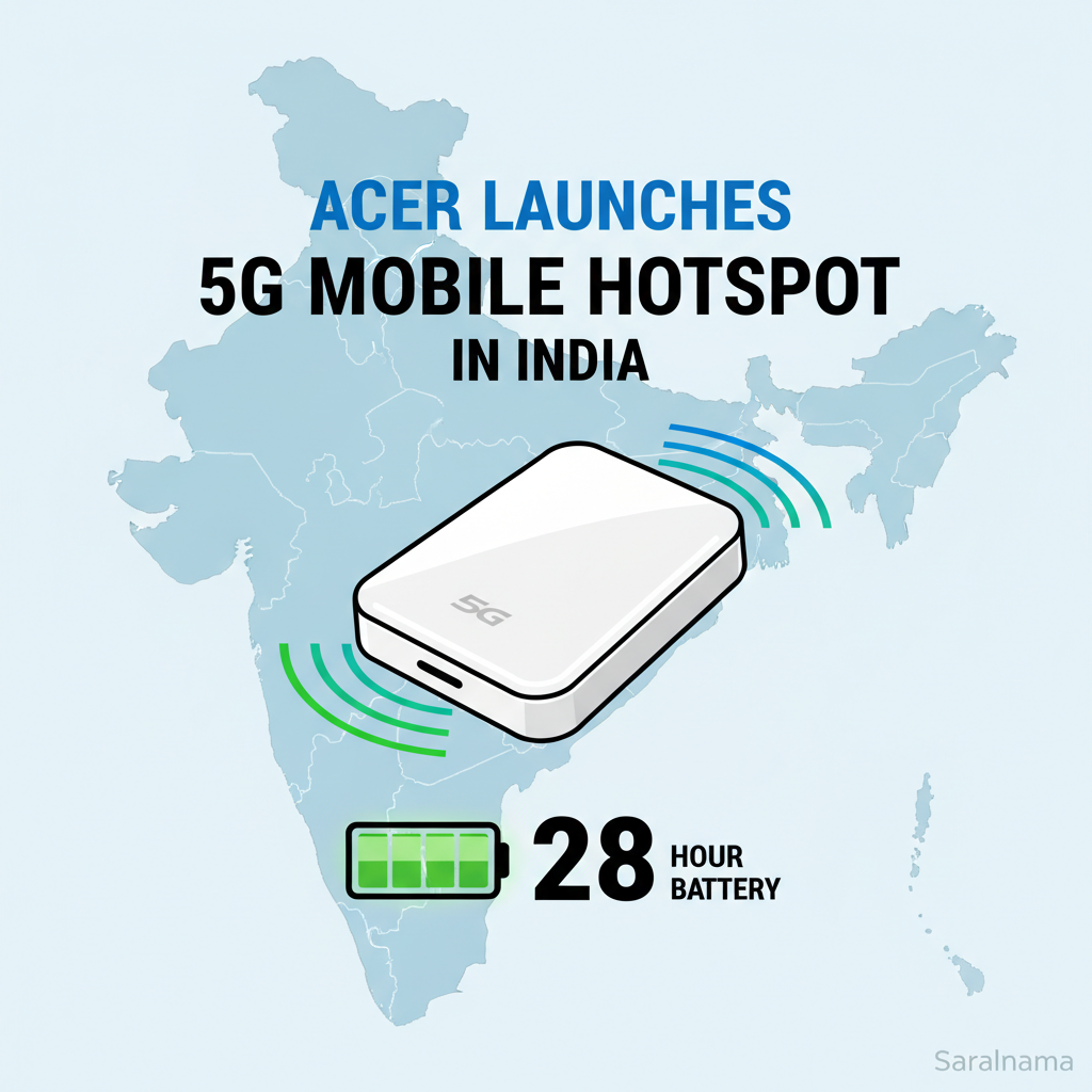 Acer Launches 5G Mobile Hotspot with 28-Hour Battery in India
