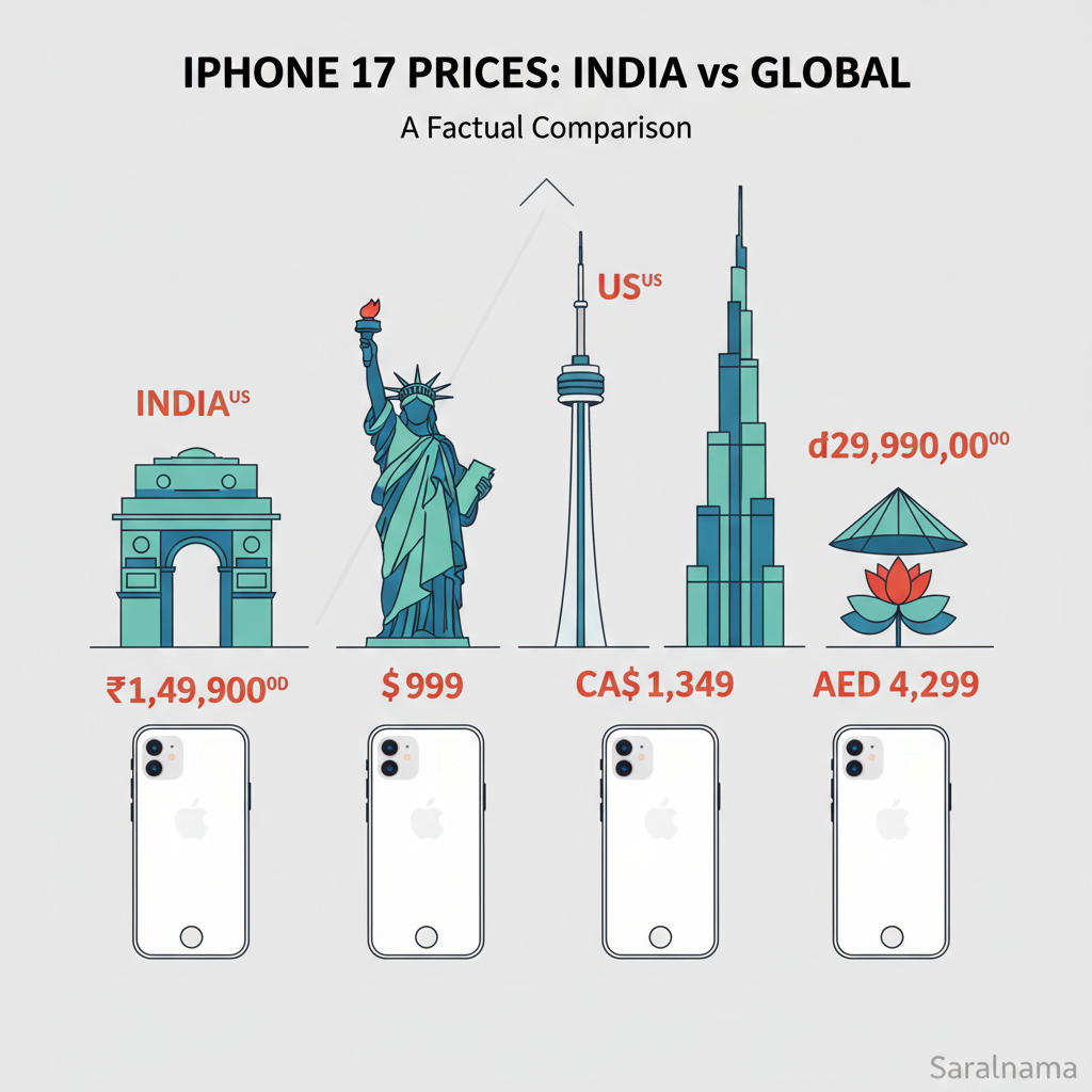 Apple iPhone 17 Prices: India vs US, Canada, Dubai, Vietnam
