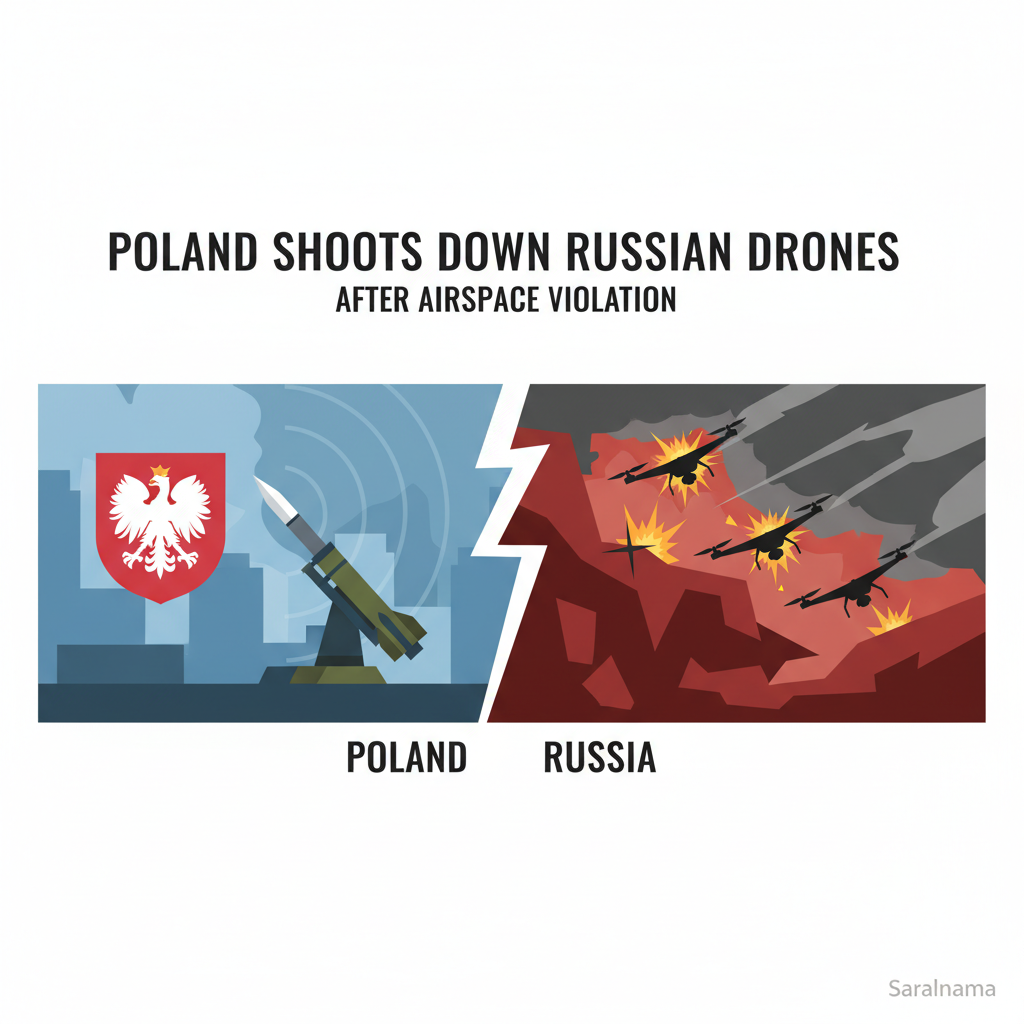 Poland Shoots Down Russian Drones After Airspace Violation