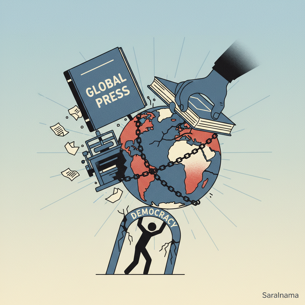 Global Press Freedom Hits 50-Year Low, Democracy Weakens