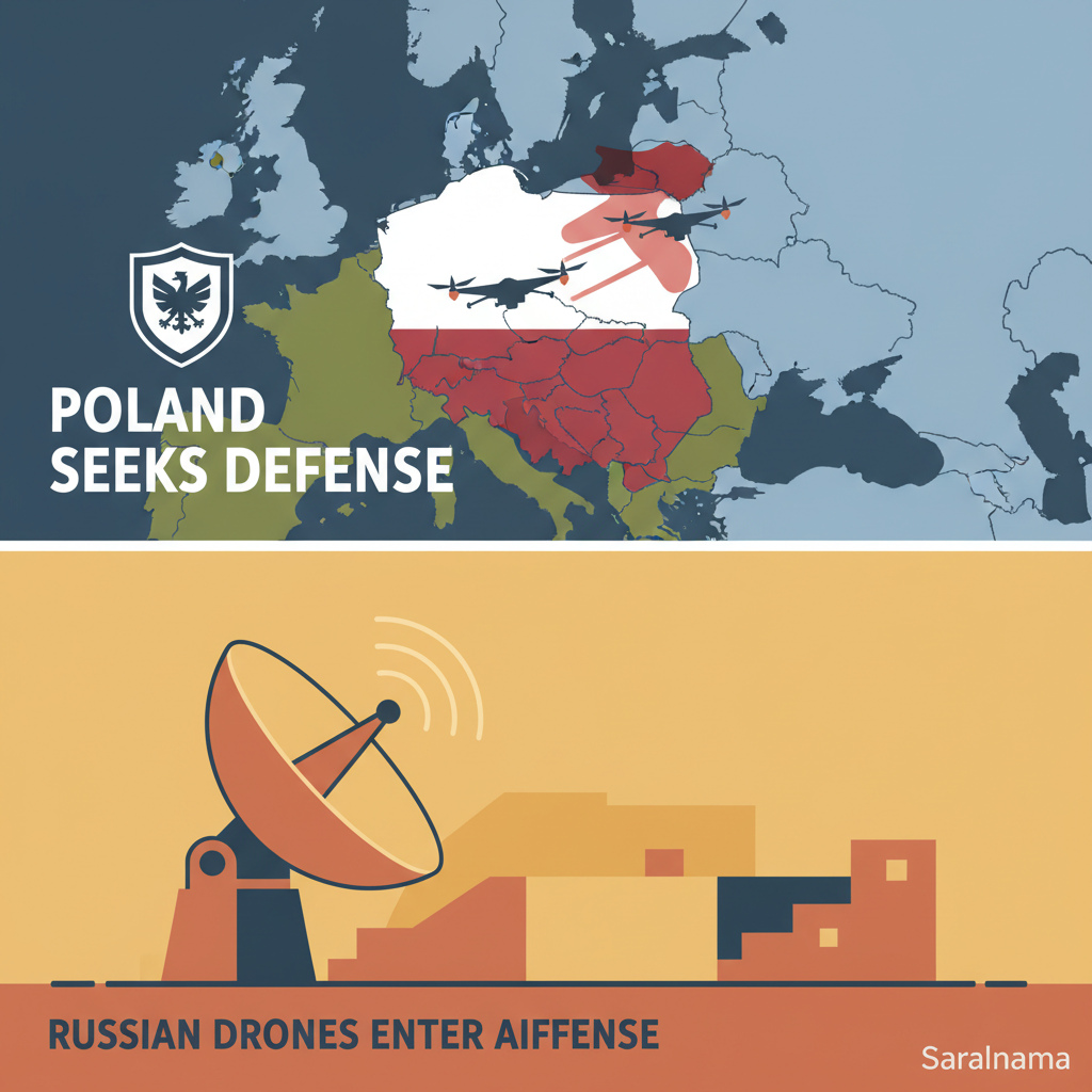 Poland Seeks Defense After Russian Drones Enter Airspace