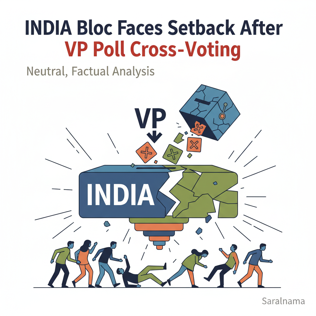 INDIA Bloc Faces Setback After VP Poll Cross-Voting