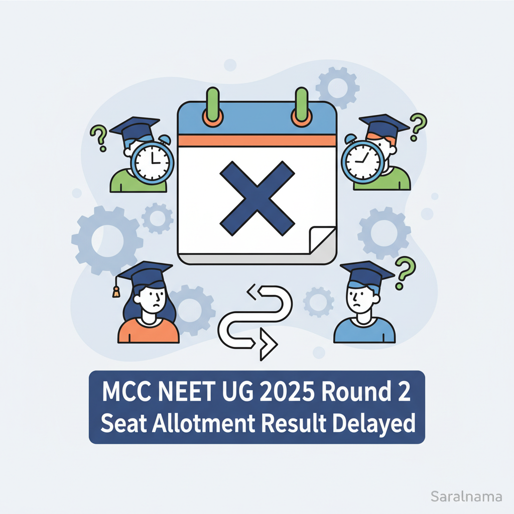 MCC NEET UG 2025 Round 2 Seat Allotment Result Delayed