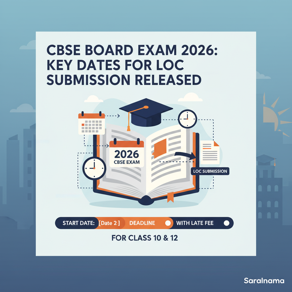 CBSE Board Exam 2026: Key Dates for LOC Submission Released