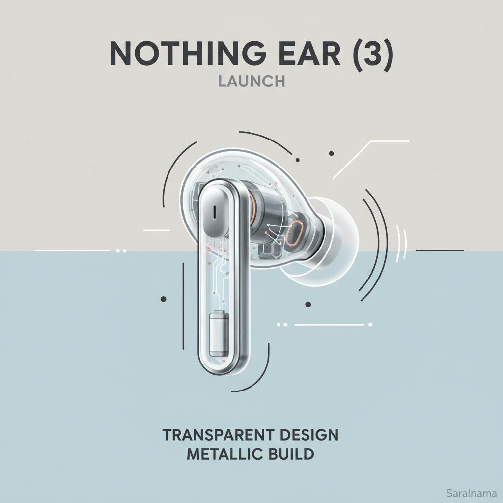 Nothing Ear (3) Launch: Transparent Design, Metallic Build
