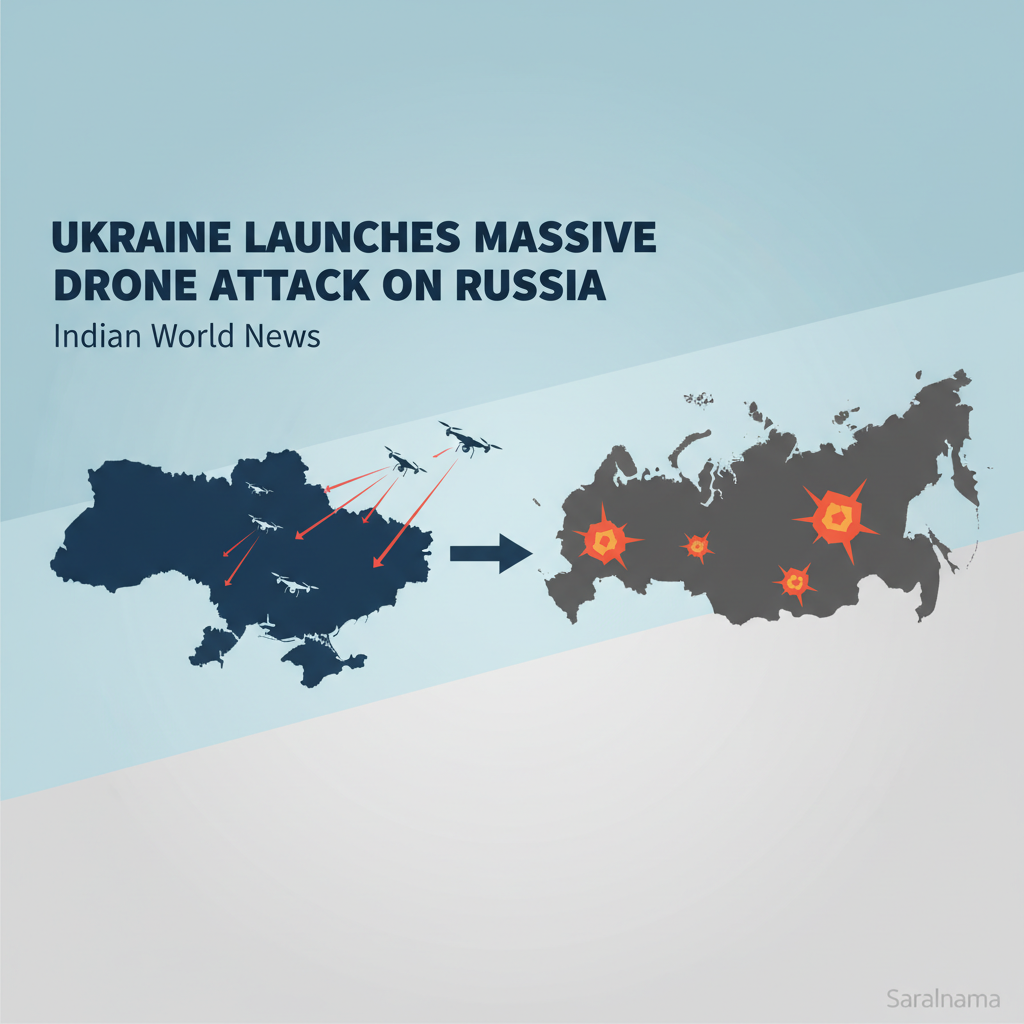 Ukraine Launches Massive Drone Attack on Russia