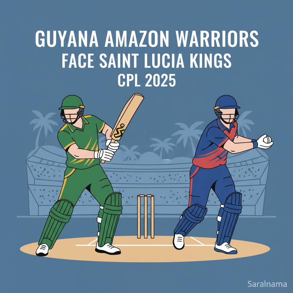 Guyana Amazon Warriors Face Saint Lucia Kings in CPL 2025