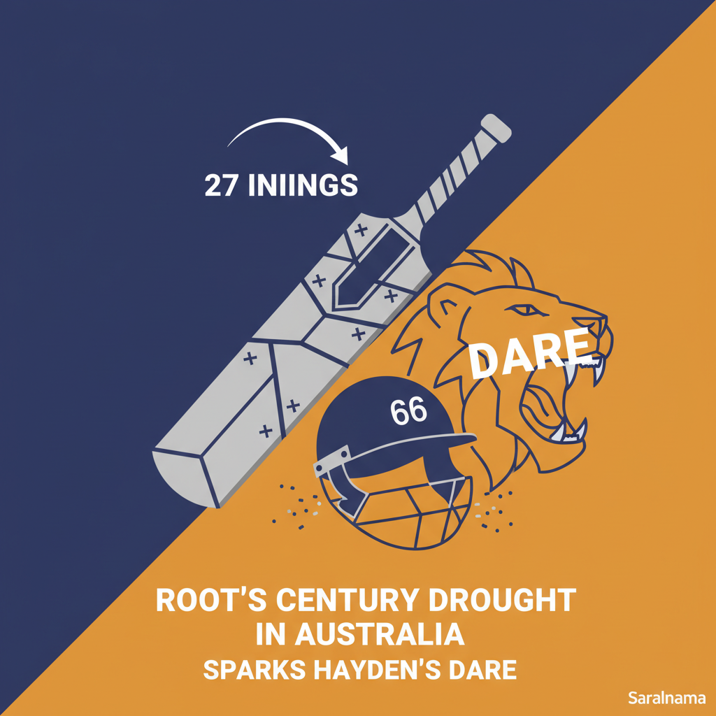 27 Innings: Root's Century Drought in Australia Sparks Hayden's Dare