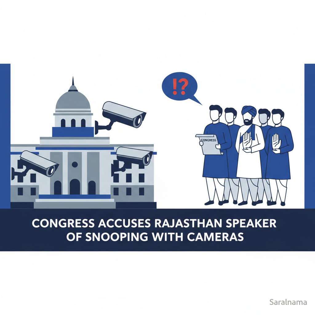 Congress Accuses Rajasthan Speaker of Snooping with Cameras