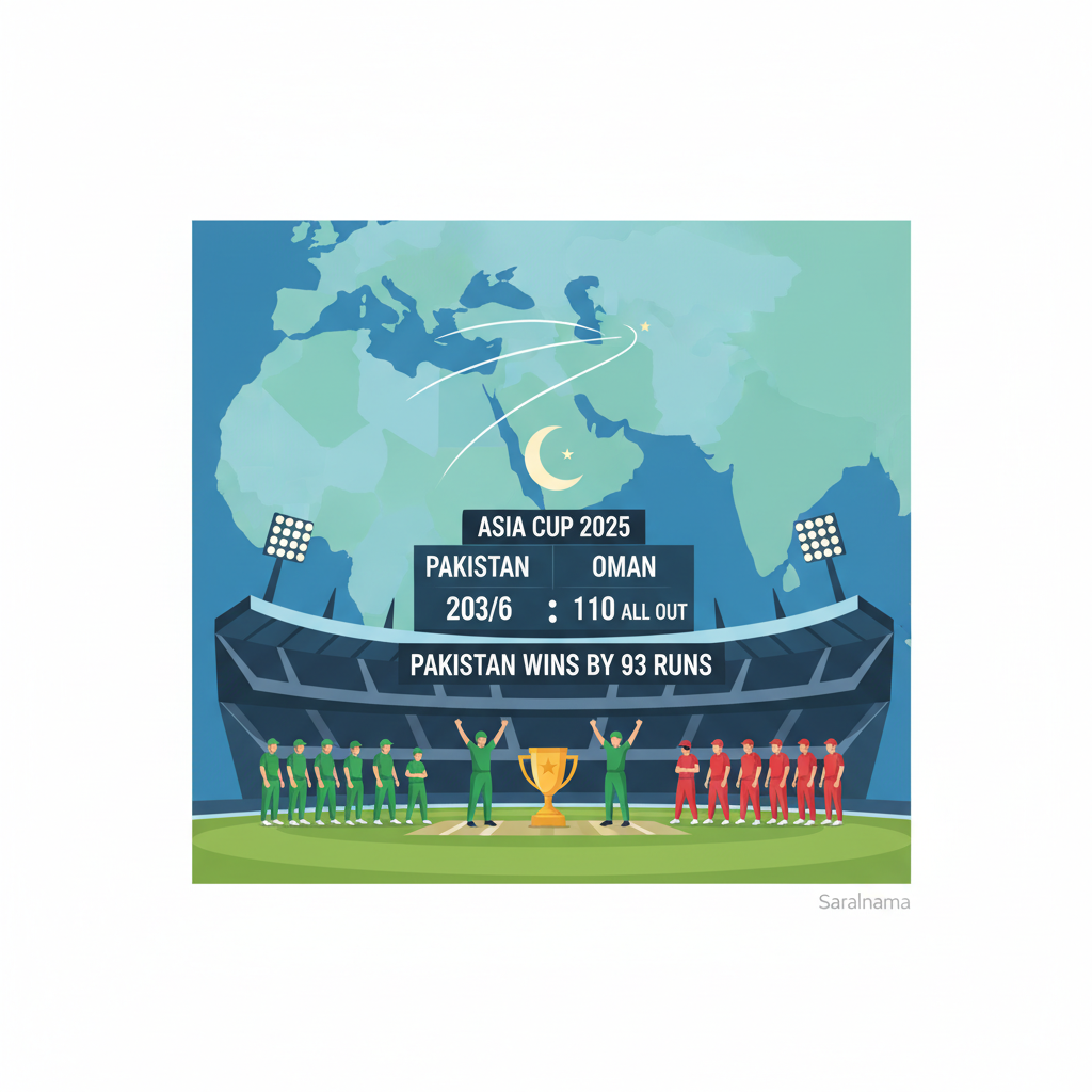 Pakistan Beats Oman by 93 Runs in Asia Cup 2025 Match 4